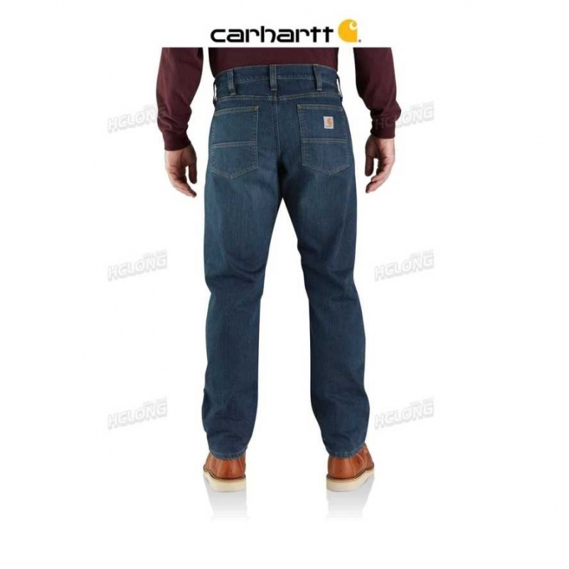 Rapids-Existing Carhartt Rugged Flex Relaxed Fit Fleece-Doublée 5-Pocket Jean - Danmark LVQ-4915109