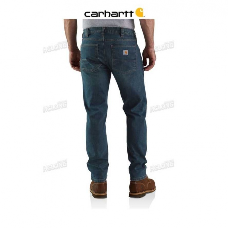 Canyon Carhartt Rugged Flex Relaxed Fit Low Rise 5-Pocket Tapered Jean - Danmark QRA-6145698