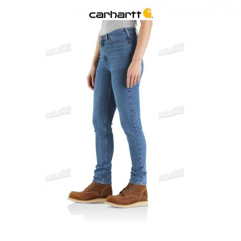 Laurel Carhartt Rugged Flex Slim Fit Tapered High Rise Jean - Danmark VPQ-9728011