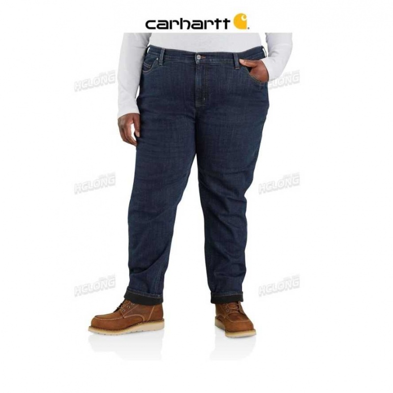 Teak Carhartt Rugged Flex Relaxed Fit Doublée Jean - Danmark BUD-6982947