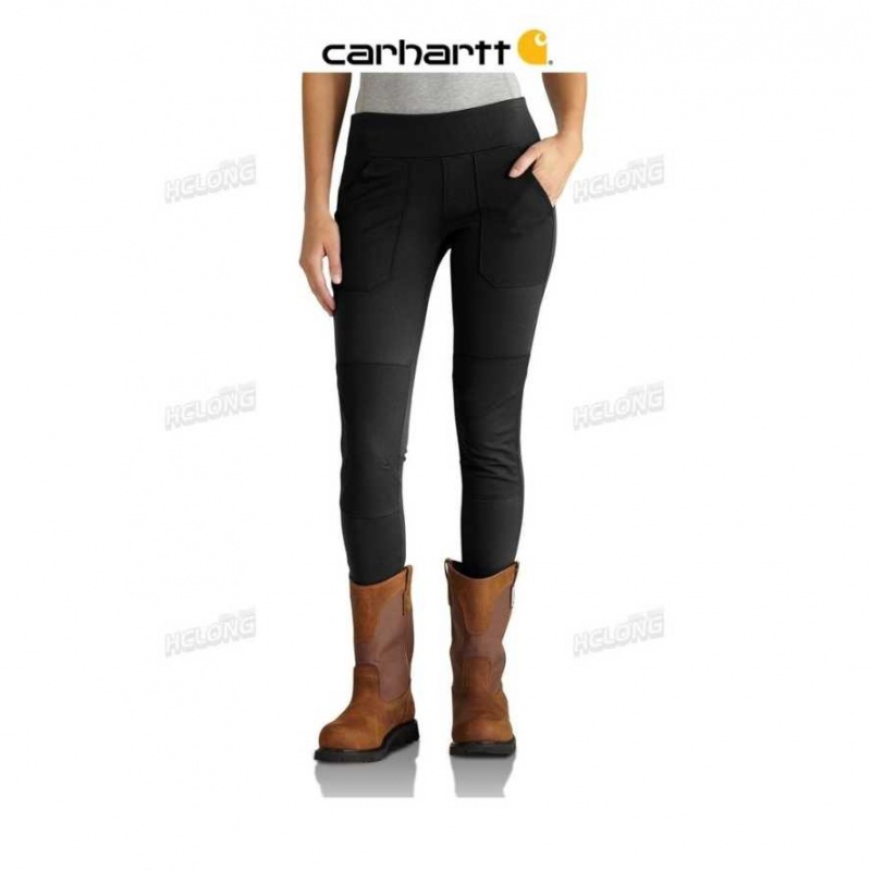 Noir Carhartt Force Fitted Midweight Utility Legging - Danmark YWN-2070436