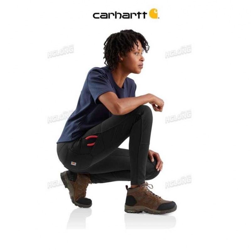 Noir Carhartt Force Fitted Midweight Utility Legging - Danmark YWN-2070436