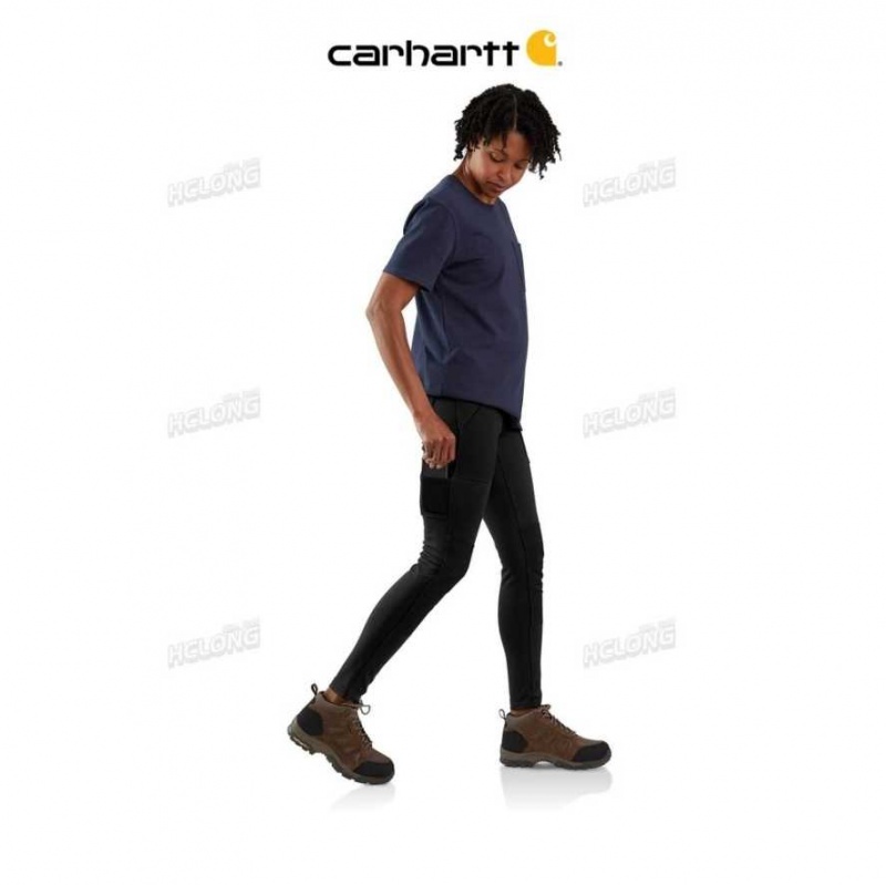 Noir Carhartt Force Fitted Midweight Utility Legging - Danmark YWN-2070436