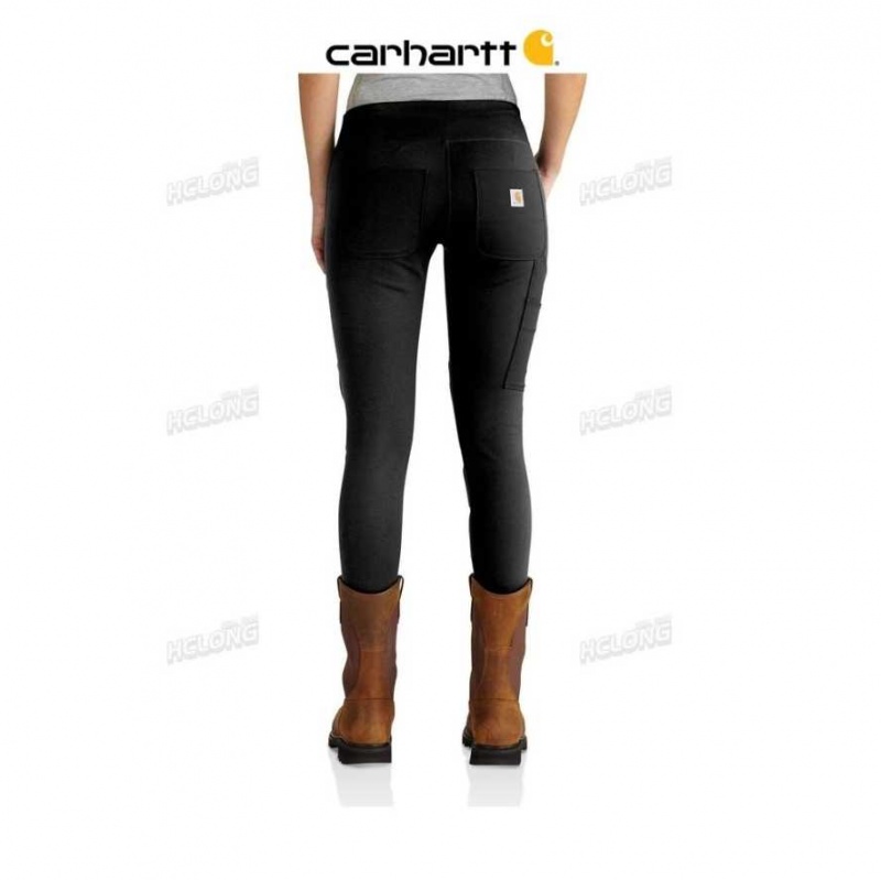 Noir Carhartt Force Fitted Midweight Utility Legging - Danmark YWN-2070436