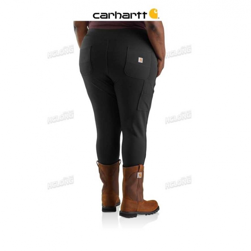 Noir Carhartt Force Fitted Midweight Utility Legging - Danmark YWN-2070436