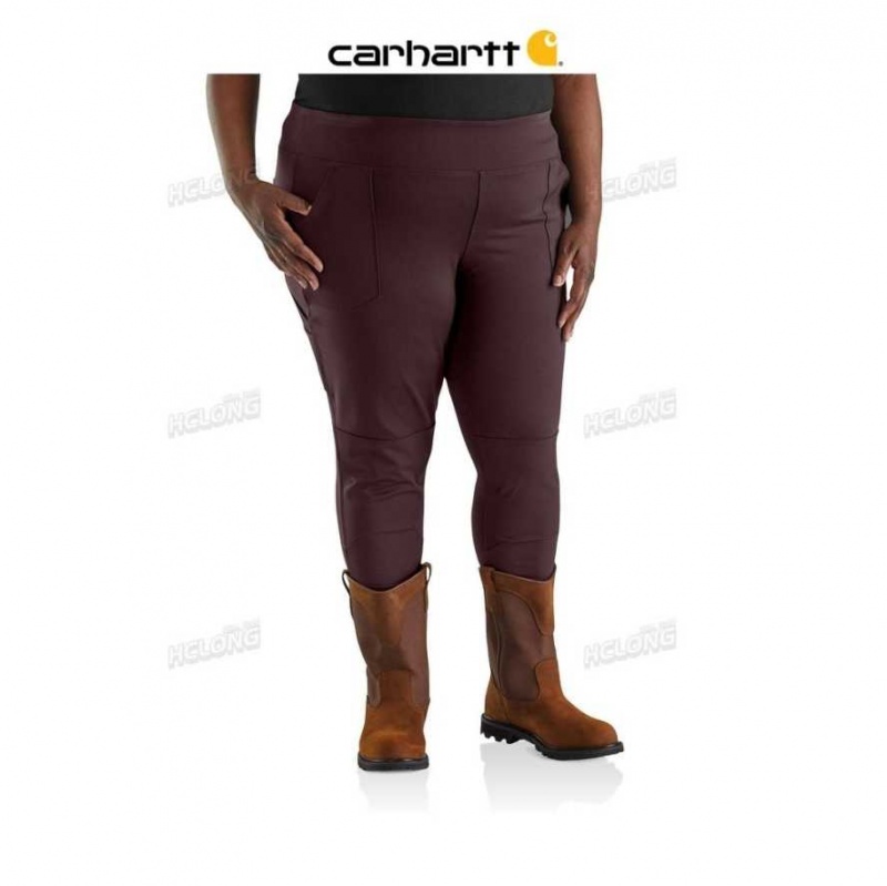 Blackberry Carhartt Force Fitted Midweight Utility Legging - Danmark LBM-5712701