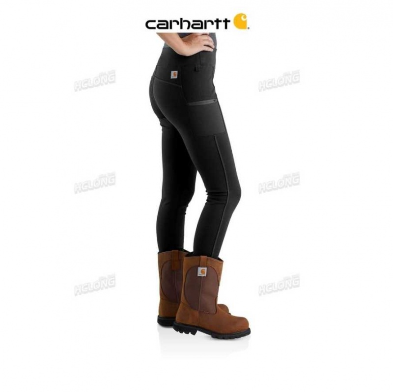 Noir Carhartt Force Fitted Legere Utility Legging - Danmark AXV-6875839