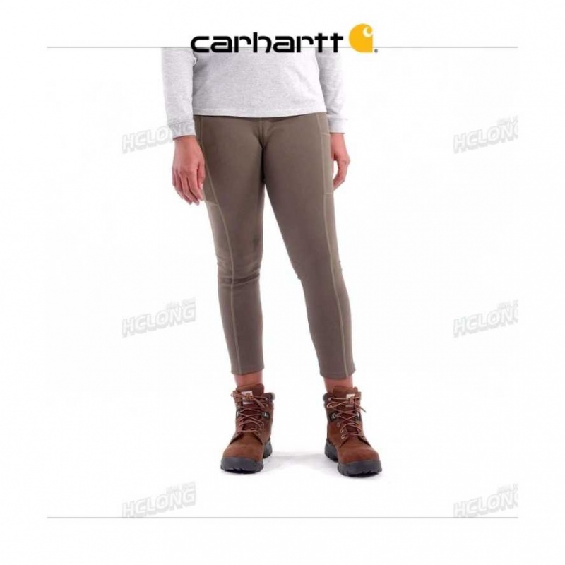 Noir Carhartt Force Fitted Legere Ankle Length Legging - Danmark SRT-3726577