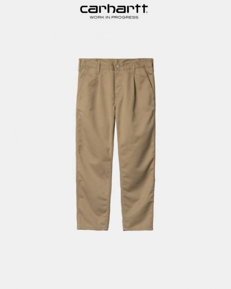 Leather Carhartt Wip Abbott Pant - Danmark PTE-3762270