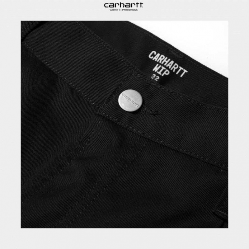 Noir Carhartt Wip Abbott Pant - Danmark NYI-9723710