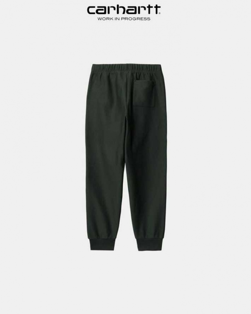 Noir Carhartt Wip American Script Jogging Pant - Danmark QNH-2757538