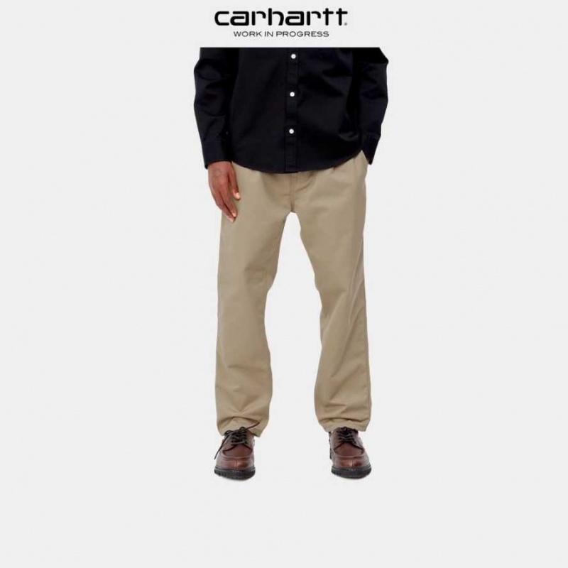 Leather Carhartt Wip Abbott Pant - Danmark PTE-3762270