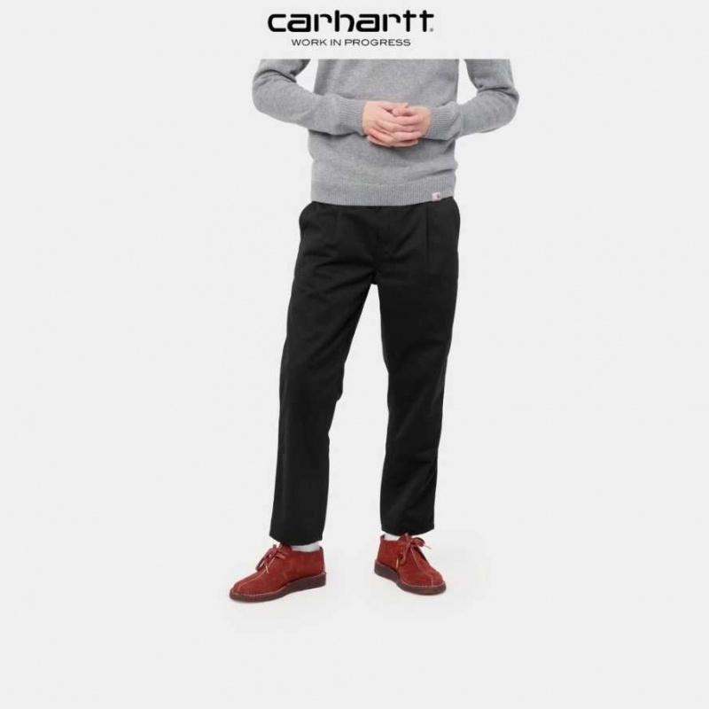 Noir Carhartt Wip Abbott Pant - Danmark NYI-9723710