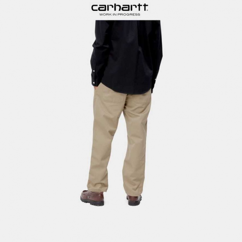 Leather Carhartt Wip Abbott Pant - Danmark PTE-3762270