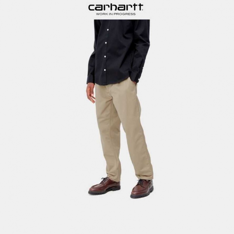 Leather Carhartt Wip Abbott Pant - Danmark PTE-3762270