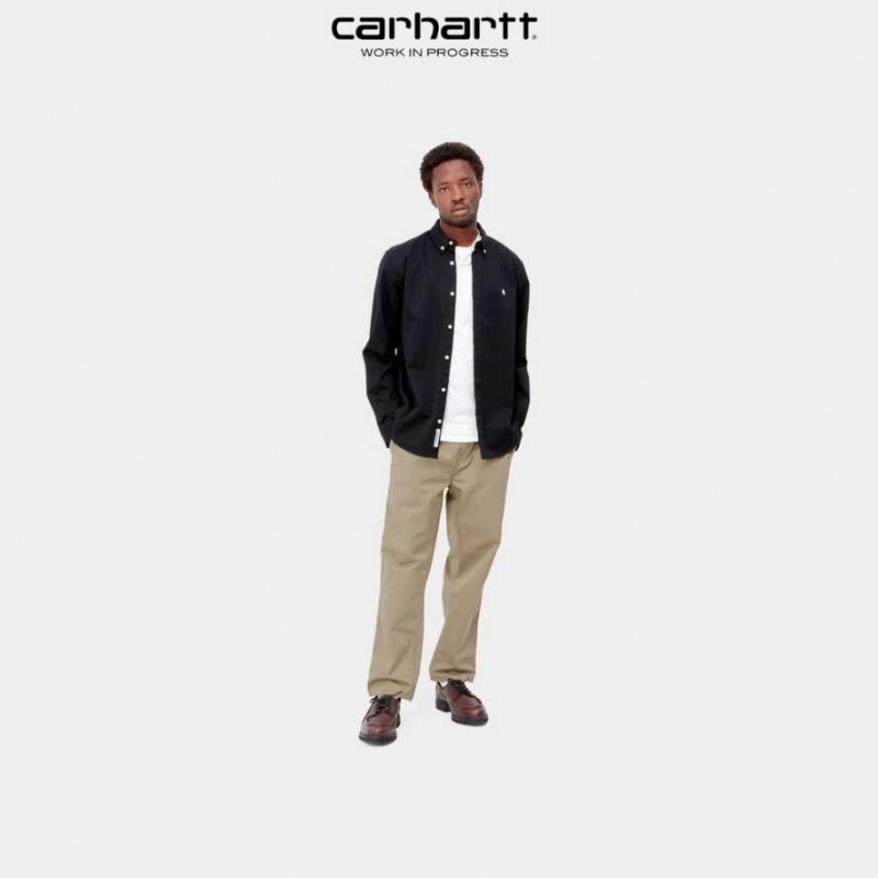 Leather Carhartt Wip Abbott Pant - Danmark PTE-3762270