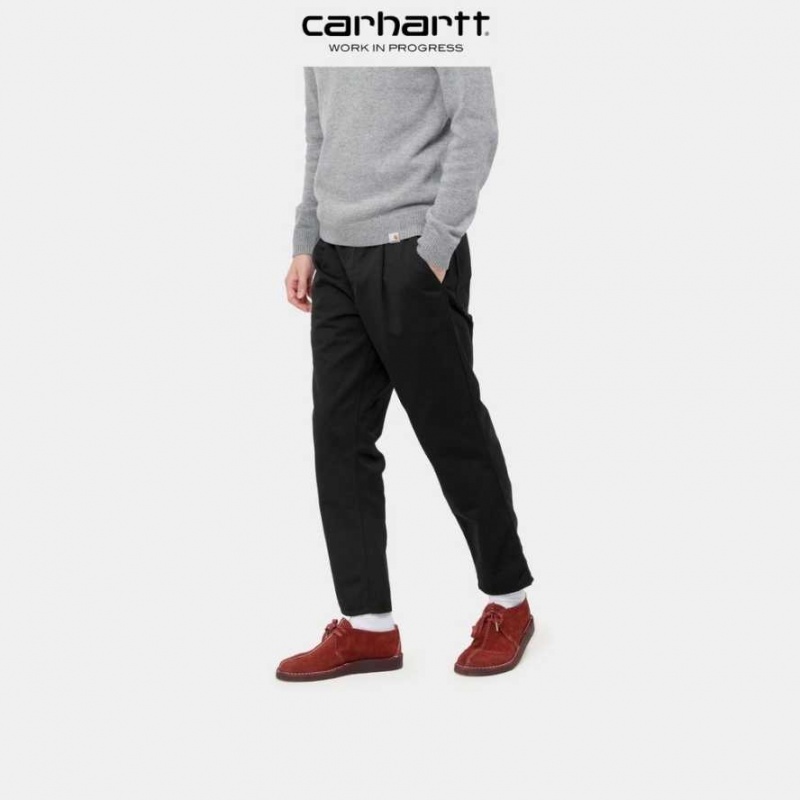 Noir Carhartt Wip Abbott Pant - Danmark NYI-9723710