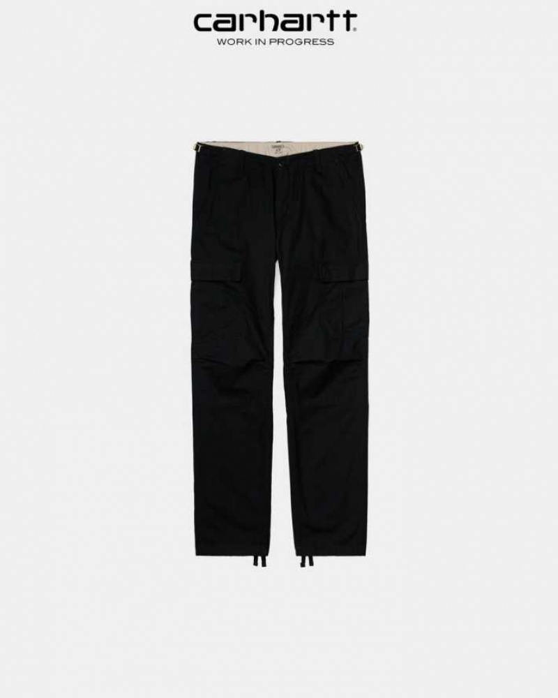 Noir Carhartt Wip Aviation Pant - Danmark QWG-9669553