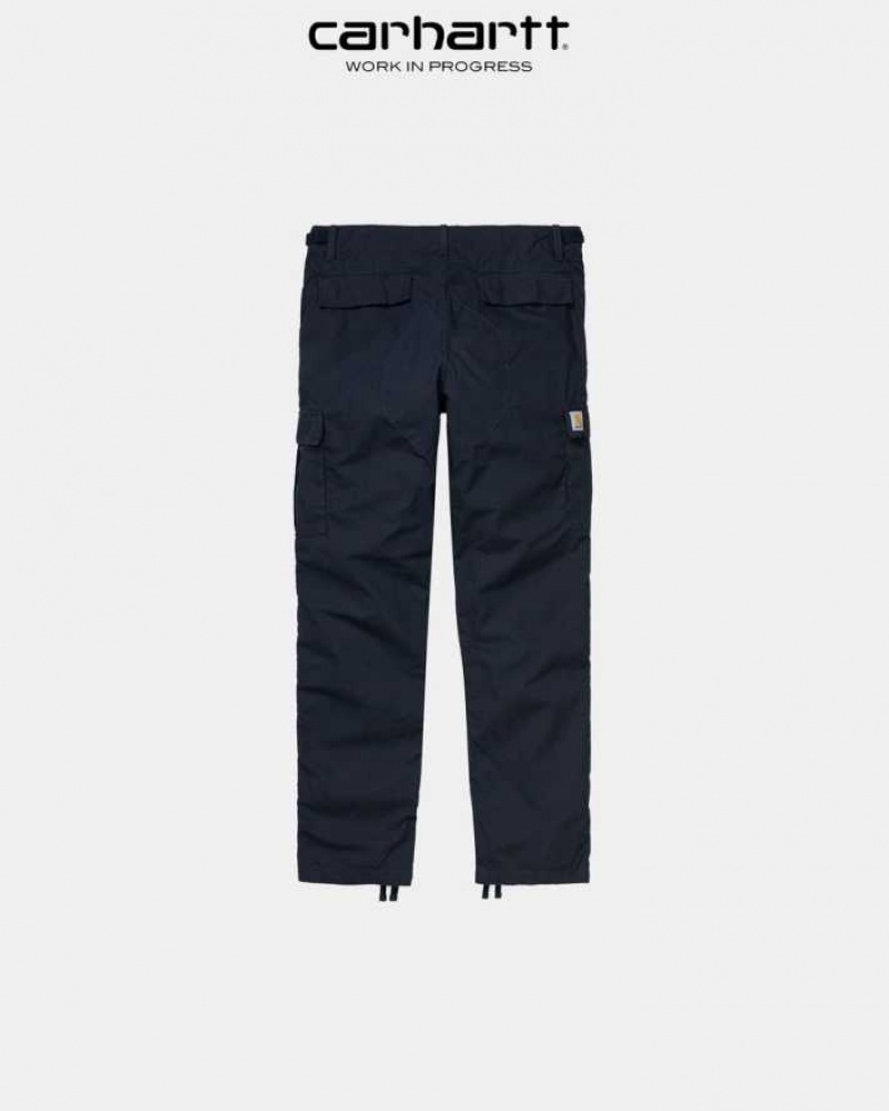 Bleu Marine Foncé Carhartt Wip Aviation Pant Bleu Marine - Danmark VDG-7129485