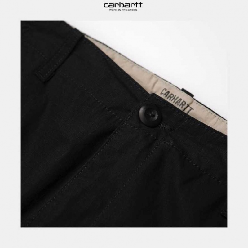 Noir Carhartt Wip Aviation Pant - Danmark QWG-9669553