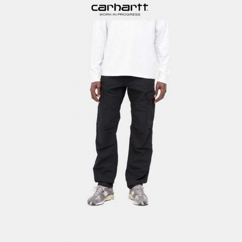 Noir Carhartt Wip Aviation Pant - Danmark QWG-9669553