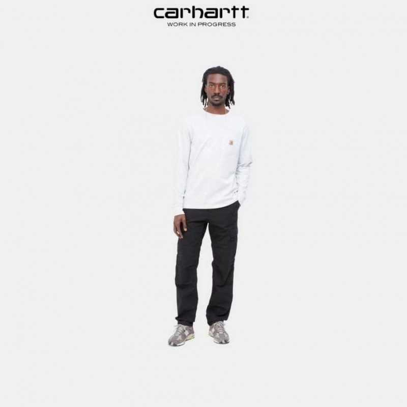 Noir Carhartt Wip Aviation Pant - Danmark QWG-9669553