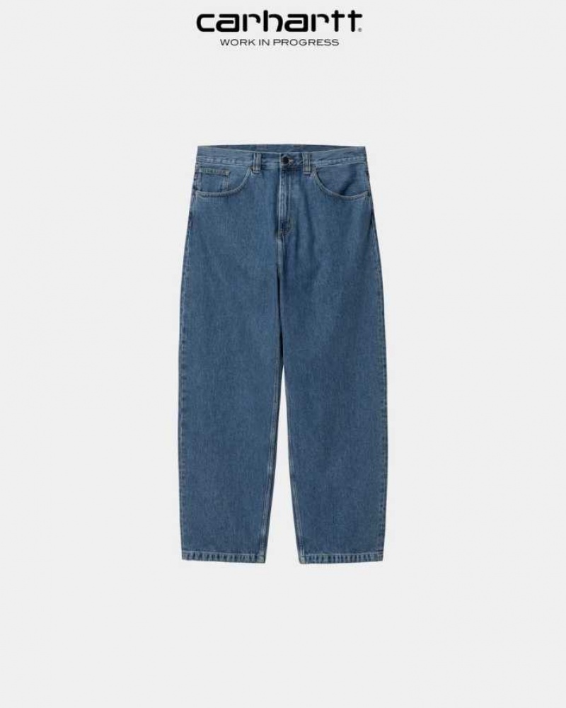 Bleu Carhartt Wip Brandon Pant - Danmark QVY-9394704