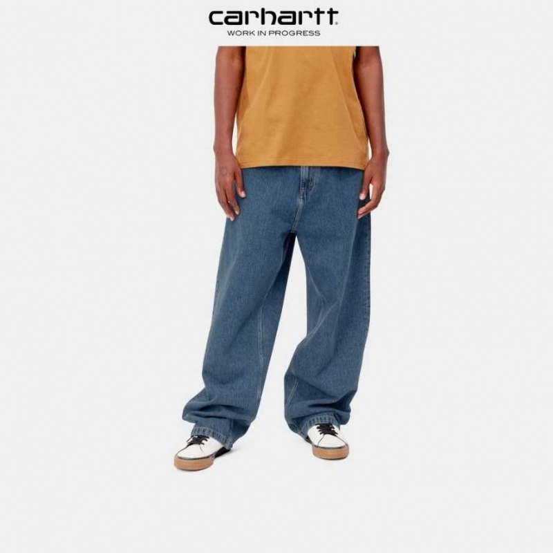 Bleu Carhartt Wip Brandon Pant - Danmark QVY-9394704