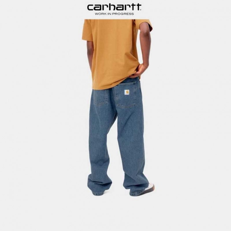 Bleu Carhartt Wip Brandon Pant - Danmark QVY-9394704