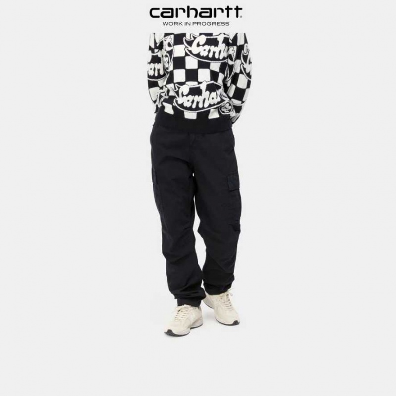 Noir Carhartt Wip Cargo Pant - Danmark QLR-5101329