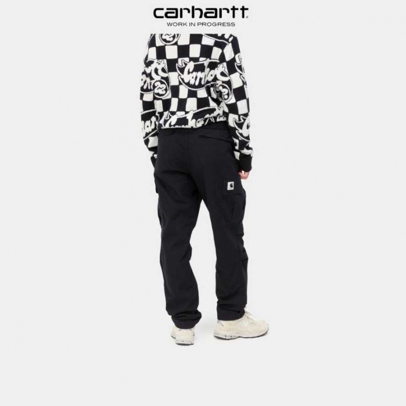 Noir Carhartt Wip Cargo Pant - Danmark QLR-5101329