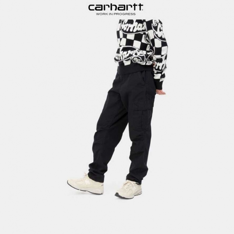 Noir Carhartt Wip Cargo Pant - Danmark QLR-5101329