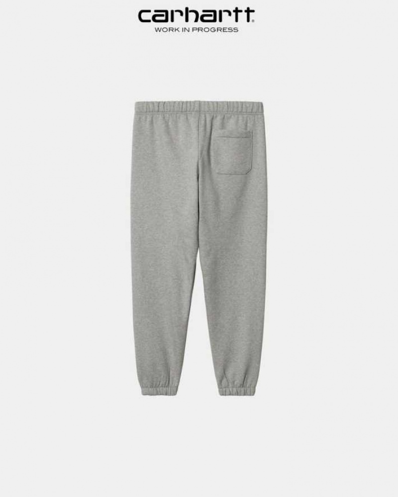 Grise Carhartt Wip Chase Sweat Pant - Danmark GQO-1267678