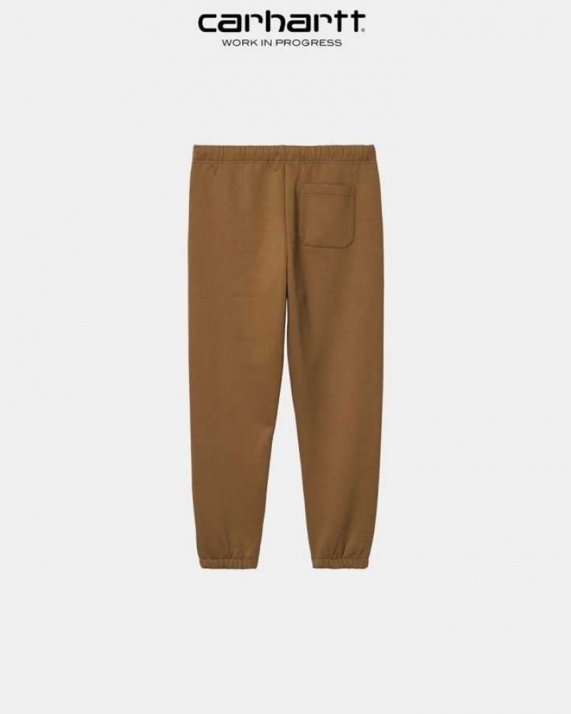 Marron Carhartt Wip Chase Sweat Pant - Danmark XYM-0786554