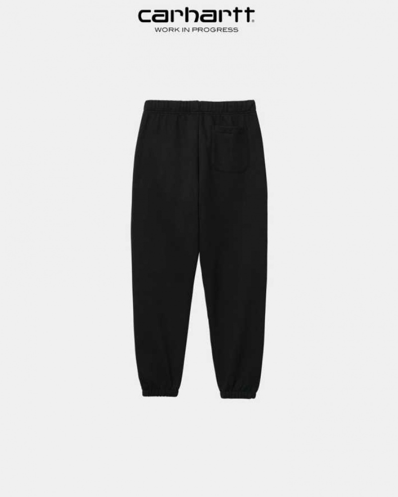 Noir Carhartt Wip Chase Sweat Pant - Danmark RJO-4661308