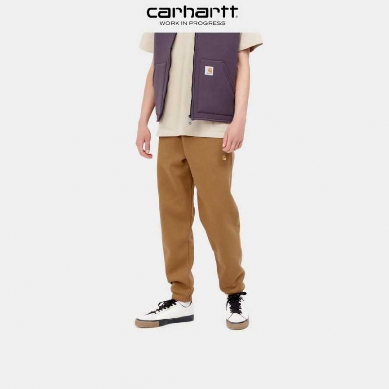 Marron Carhartt Wip Chase Sweat Pant - Danmark XYM-0786554