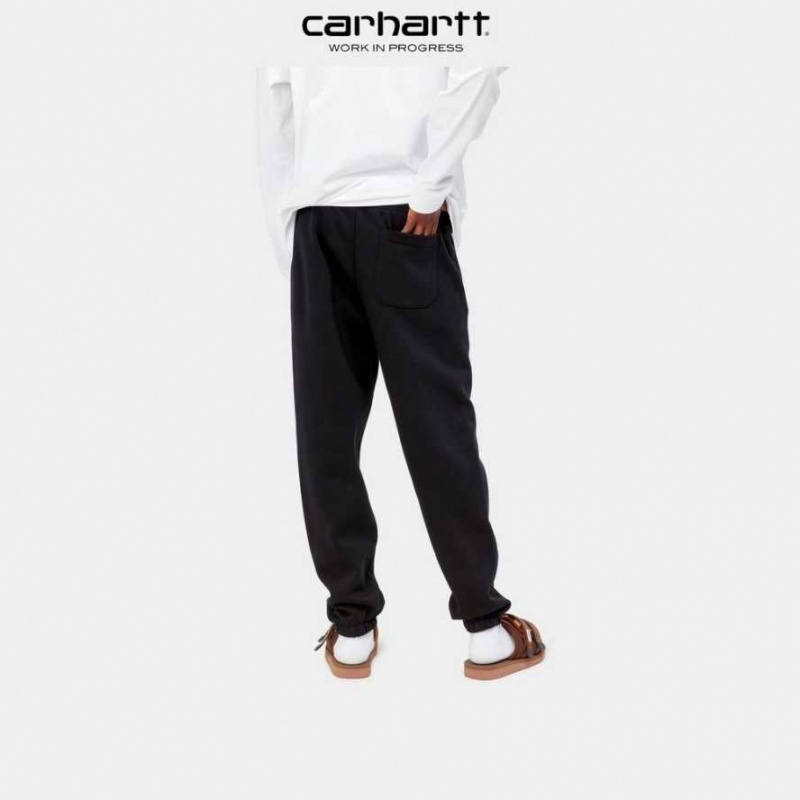 Noir Carhartt Wip Chase Sweat Pant - Danmark RJO-4661308