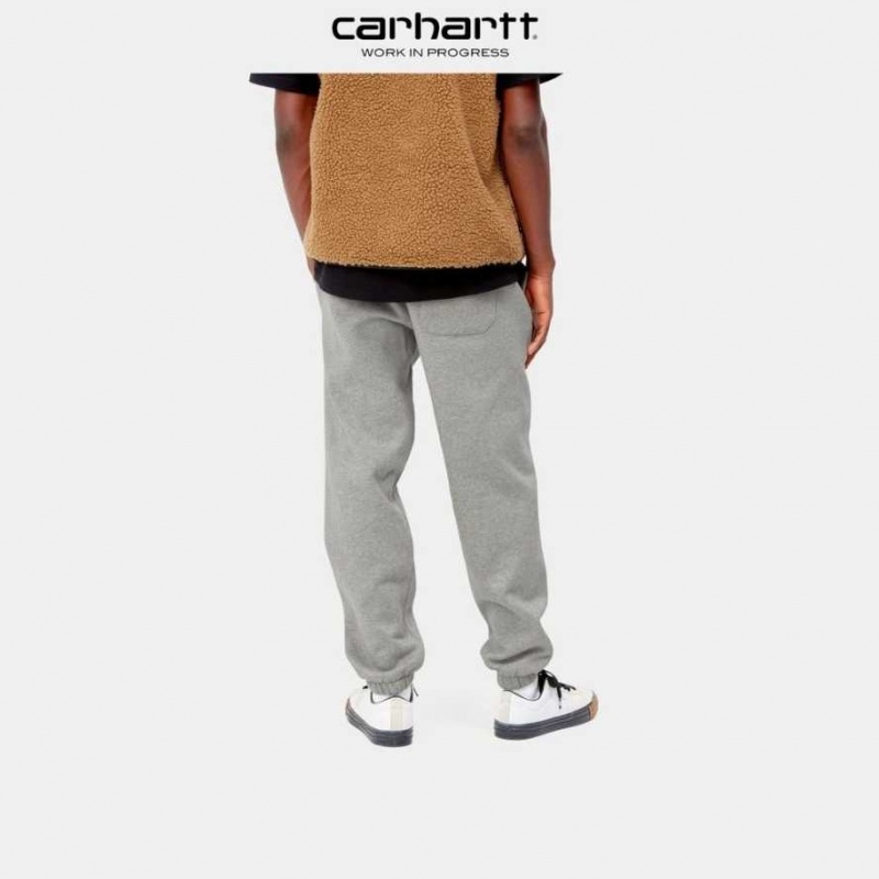 Grise Carhartt Wip Chase Sweat Pant - Danmark GQO-1267678