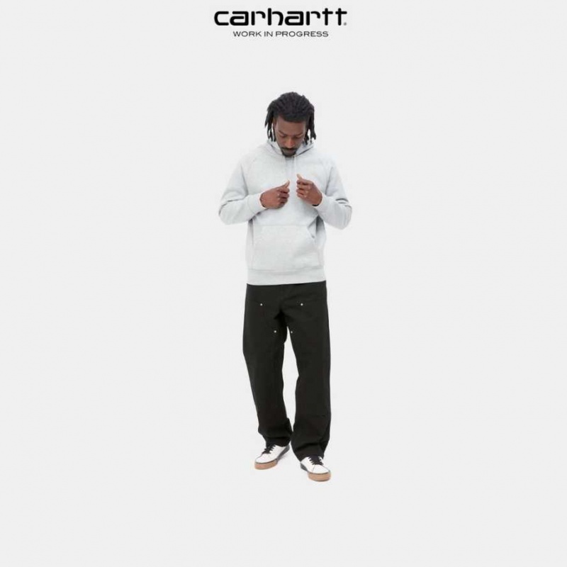 Noir Carhartt Wip Double Knee Pant - Danmark DOS-8474389