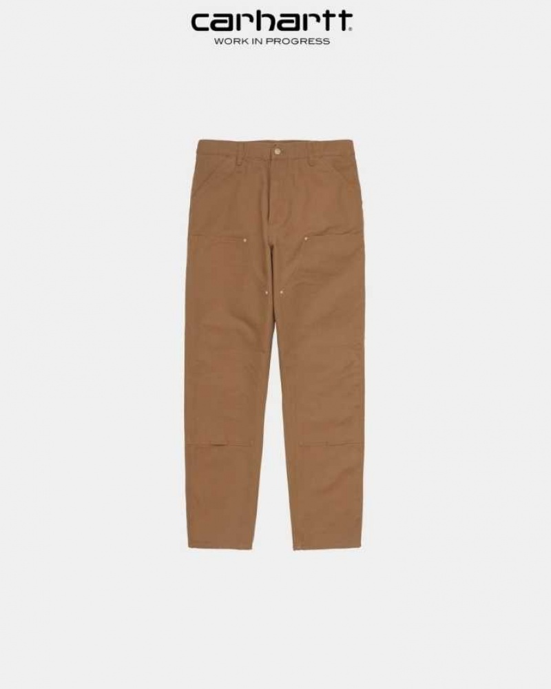 Marron Carhartt Wip Double Knee Pant - Danmark NAH-0293188