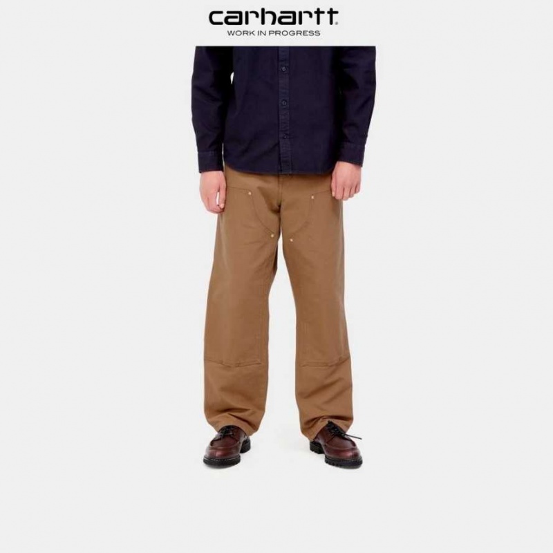 Marron Carhartt Wip Double Knee Pant - Danmark NAH-0293188