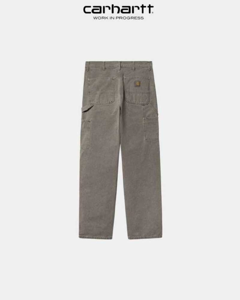 Noir Carhartt Wip Double Knee Pant - Danmark QBI-3609519