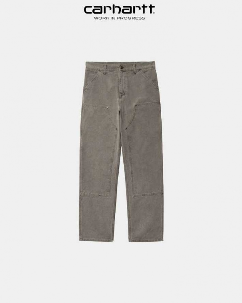 Noir Carhartt Wip Double Knee Pant - Danmark QBI-3609519