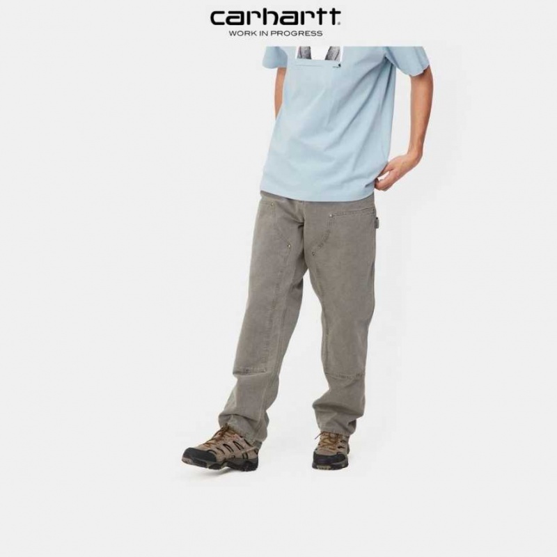 Noir Carhartt Wip Double Knee Pant - Danmark QBI-3609519