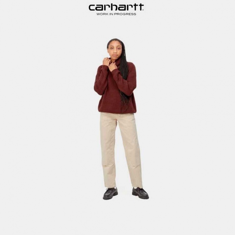 Marron Carhartt Wip Double Knee Pant - Danmark VHR-5431538