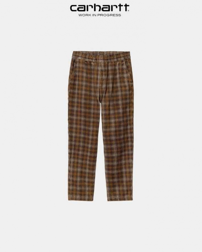 Marron Carhartt Wip Flint Pant - 8 Wale Corduroy - Danmark NLG-3104026