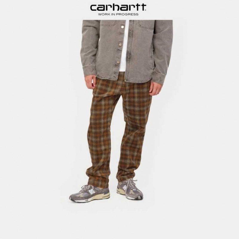 Marron Carhartt Wip Flint Pant - 8 Wale Corduroy - Danmark NLG-3104026