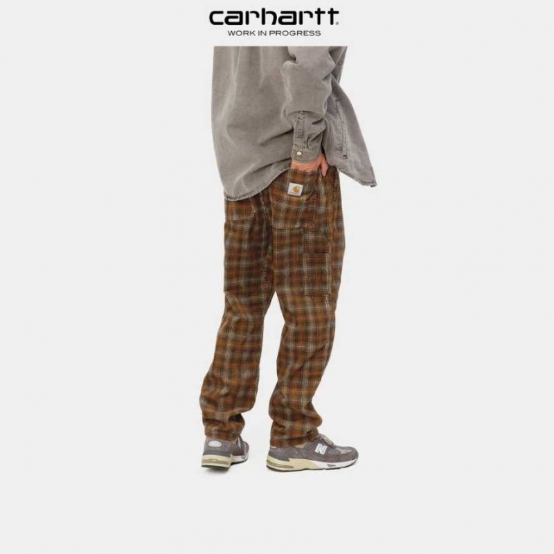 Marron Carhartt Wip Flint Pant - 8 Wale Corduroy - Danmark NLG-3104026