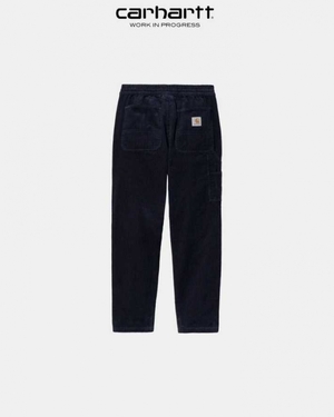 Bleu Marine Foncé Carhartt Wip Flint Pant - 8 Wale Corduroy Bleu Marine - Danmark BNE-6671099