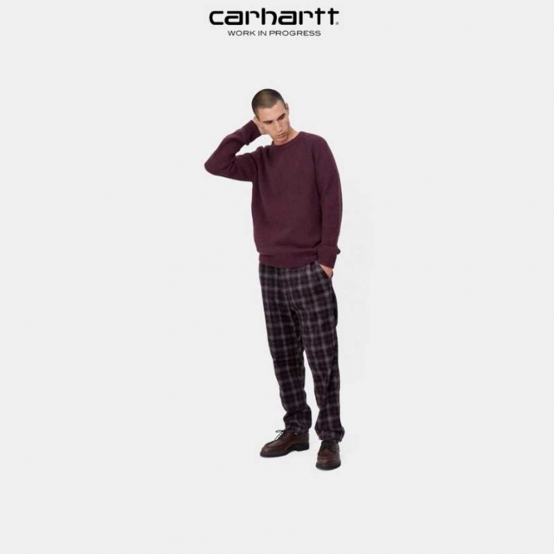 Noir Carhartt Wip Flint Pant - 8 Wale Corduroy - Danmark PRR-2115357